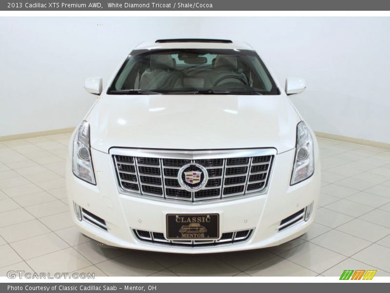 White Diamond Tricoat / Shale/Cocoa 2013 Cadillac XTS Premium AWD