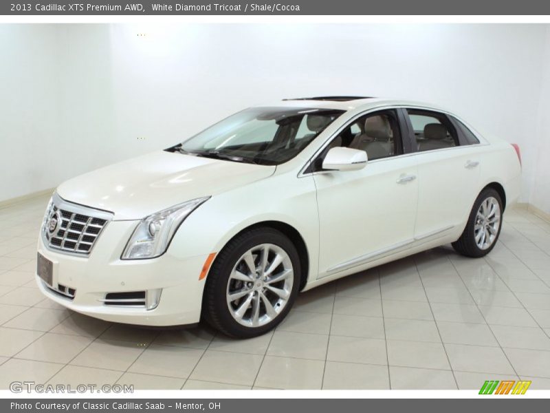 White Diamond Tricoat / Shale/Cocoa 2013 Cadillac XTS Premium AWD