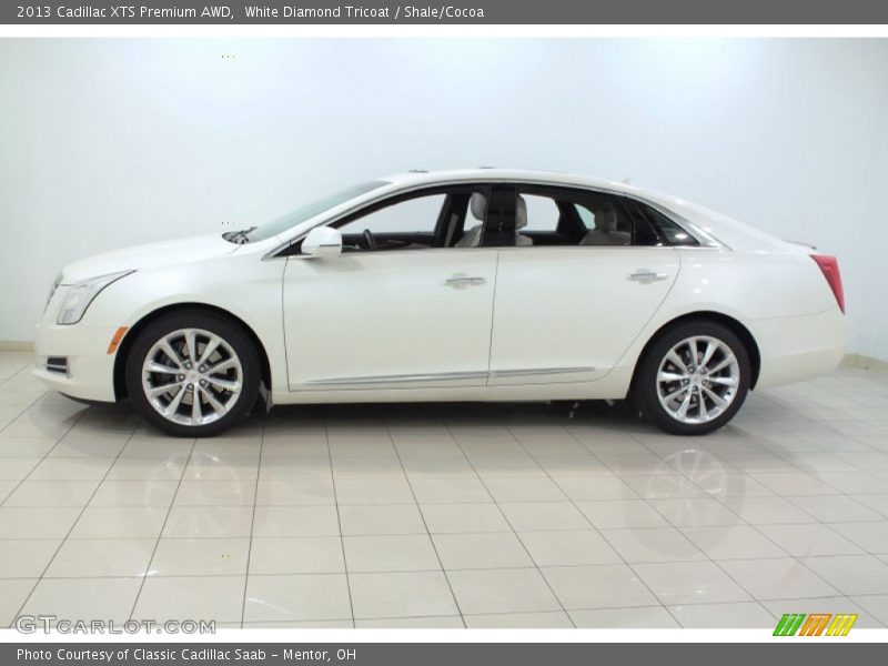 White Diamond Tricoat / Shale/Cocoa 2013 Cadillac XTS Premium AWD