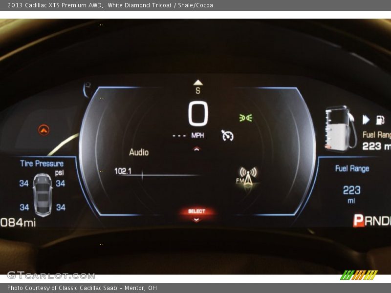 White Diamond Tricoat / Shale/Cocoa 2013 Cadillac XTS Premium AWD