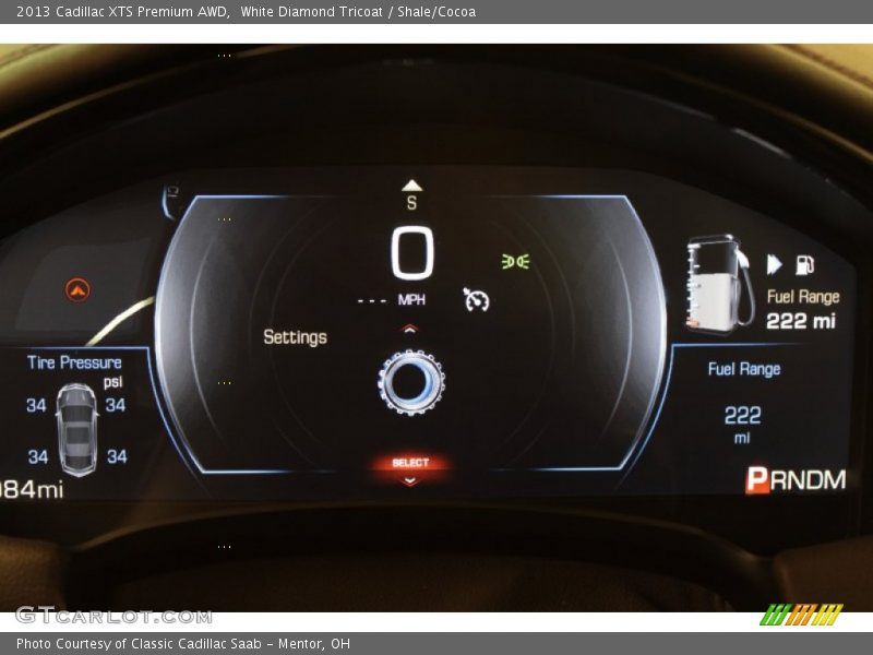 White Diamond Tricoat / Shale/Cocoa 2013 Cadillac XTS Premium AWD