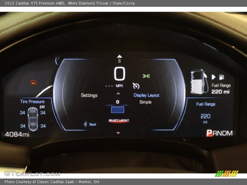White Diamond Tricoat / Shale/Cocoa 2013 Cadillac XTS Premium AWD