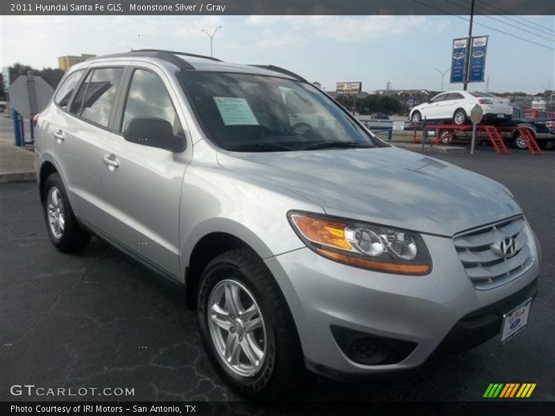 Moonstone Silver / Gray 2011 Hyundai Santa Fe GLS