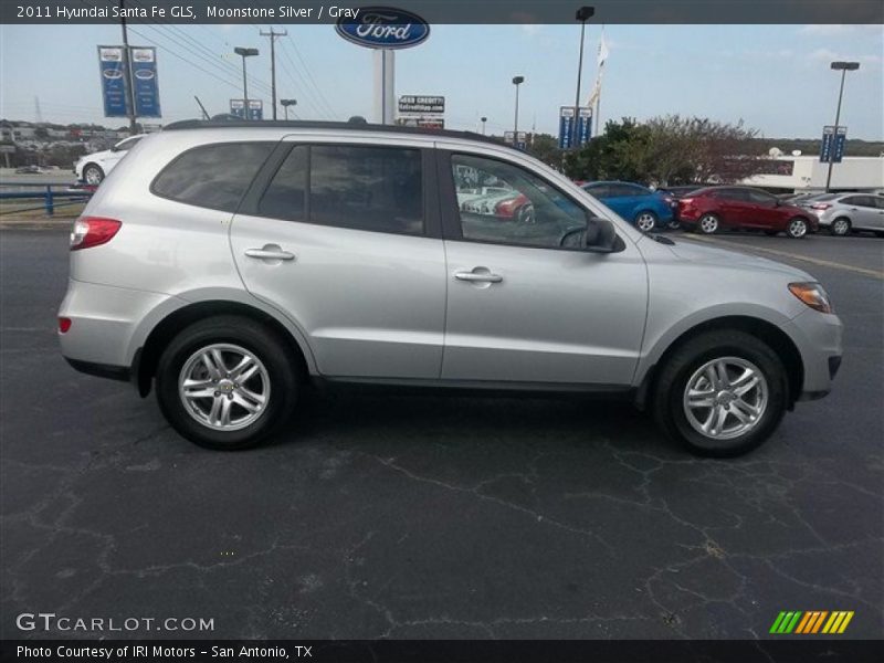 Moonstone Silver / Gray 2011 Hyundai Santa Fe GLS
