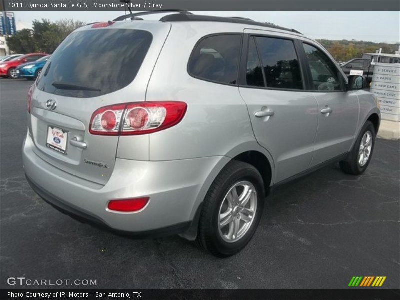 Moonstone Silver / Gray 2011 Hyundai Santa Fe GLS