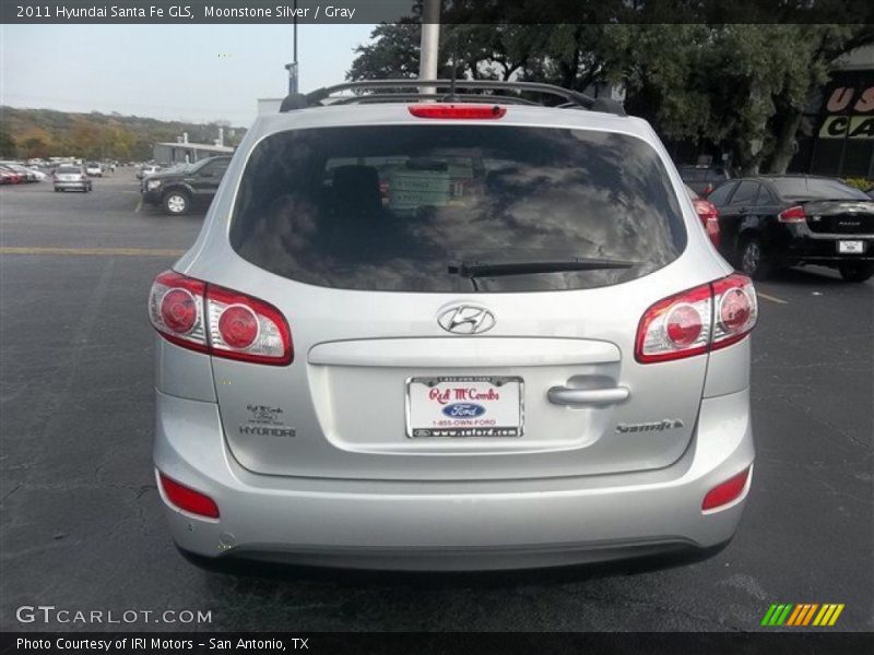 Moonstone Silver / Gray 2011 Hyundai Santa Fe GLS