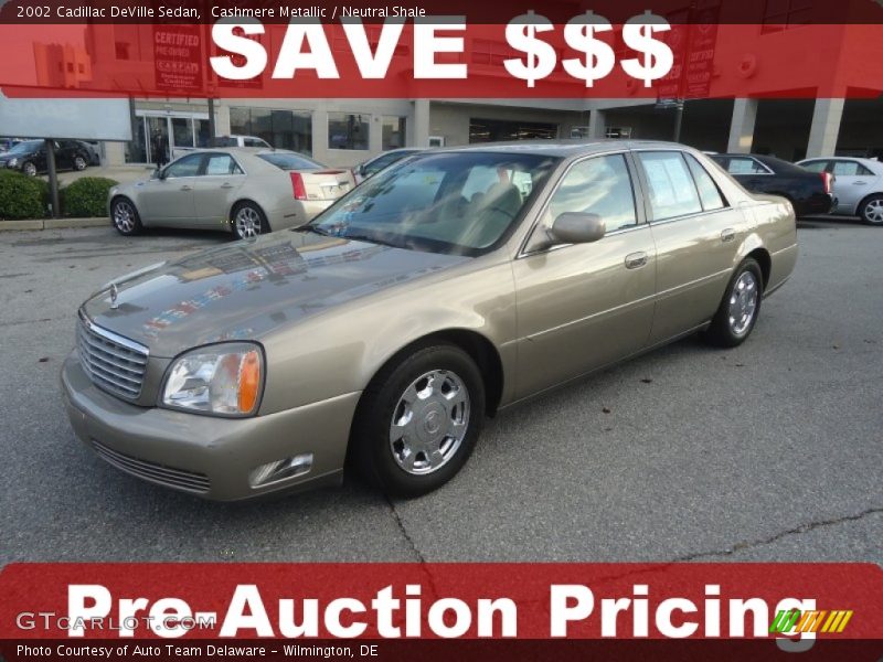 Cashmere Metallic / Neutral Shale 2002 Cadillac DeVille Sedan