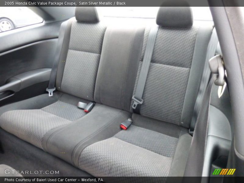 Satin Silver Metallic / Black 2005 Honda Civic Value Package Coupe