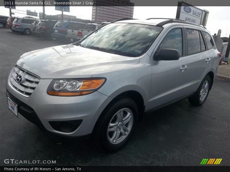 Moonstone Silver / Gray 2011 Hyundai Santa Fe GLS