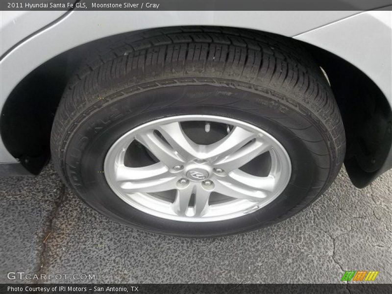 Moonstone Silver / Gray 2011 Hyundai Santa Fe GLS