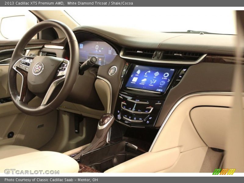 White Diamond Tricoat / Shale/Cocoa 2013 Cadillac XTS Premium AWD