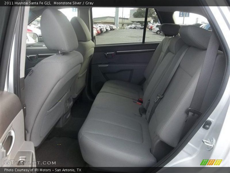 Moonstone Silver / Gray 2011 Hyundai Santa Fe GLS