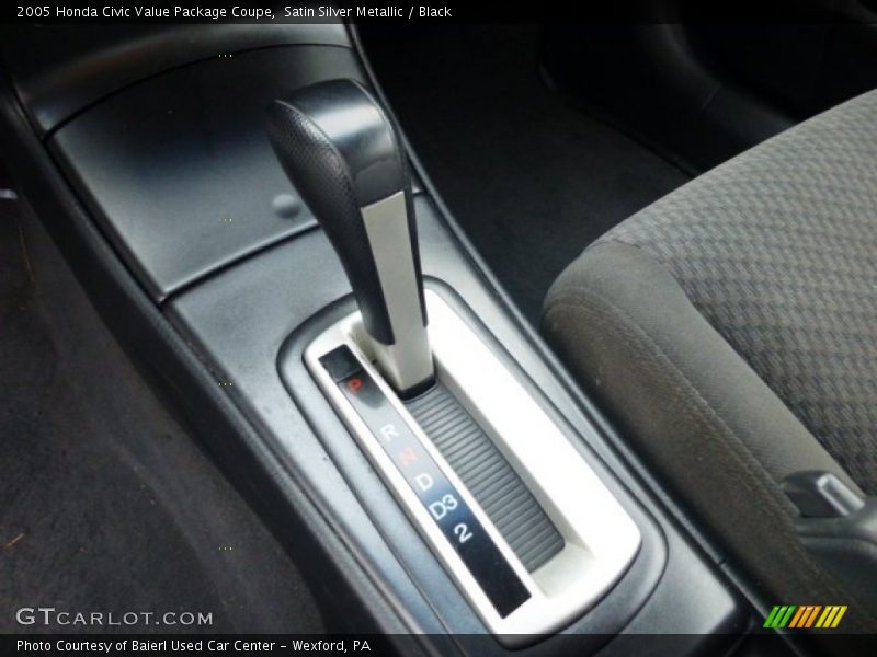 Satin Silver Metallic / Black 2005 Honda Civic Value Package Coupe