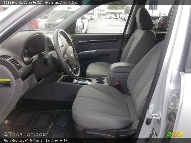 Moonstone Silver / Gray 2011 Hyundai Santa Fe GLS