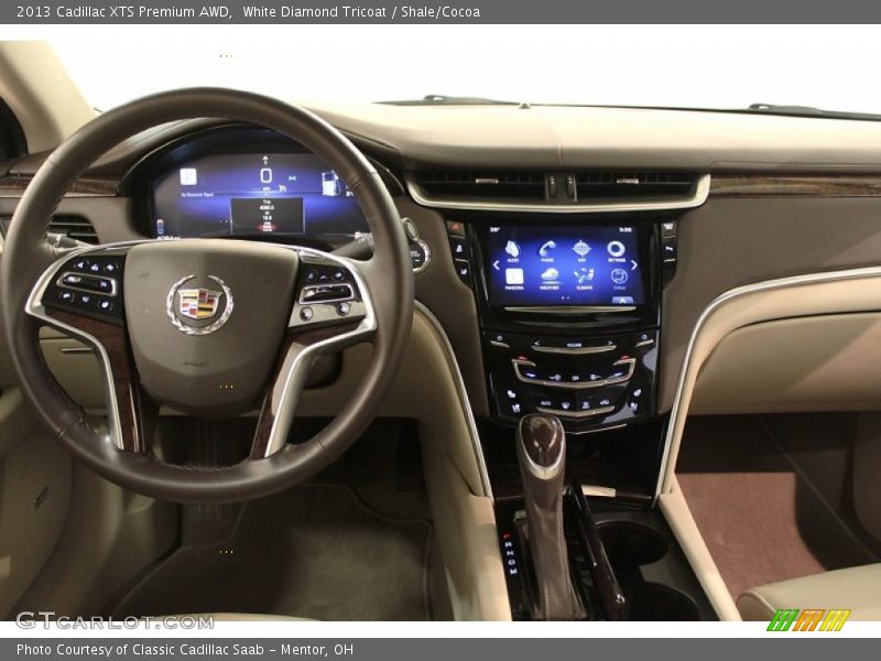 White Diamond Tricoat / Shale/Cocoa 2013 Cadillac XTS Premium AWD