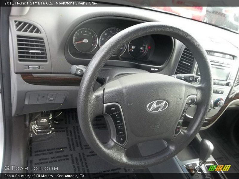 Moonstone Silver / Gray 2011 Hyundai Santa Fe GLS