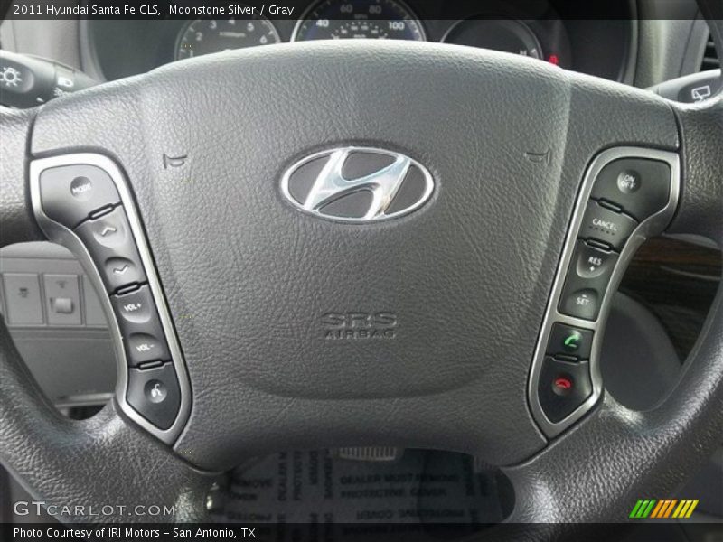 Moonstone Silver / Gray 2011 Hyundai Santa Fe GLS