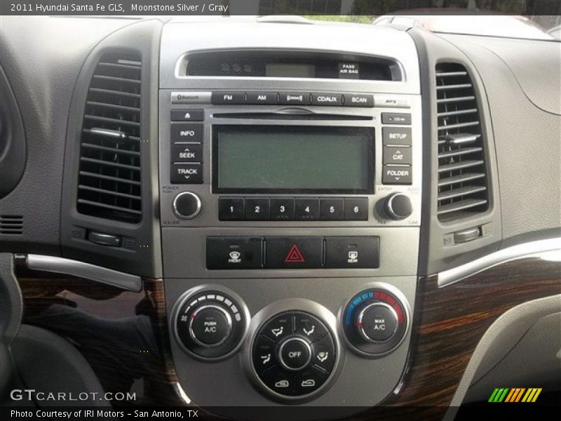 Moonstone Silver / Gray 2011 Hyundai Santa Fe GLS