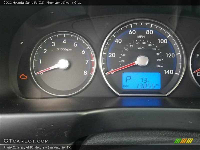 Moonstone Silver / Gray 2011 Hyundai Santa Fe GLS