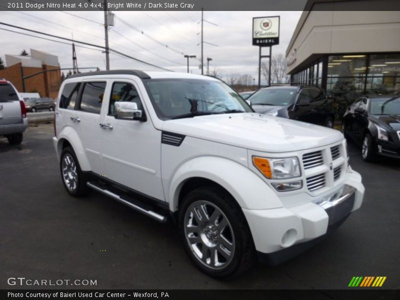Bright White / Dark Slate Gray 2011 Dodge Nitro Heat 4.0 4x4