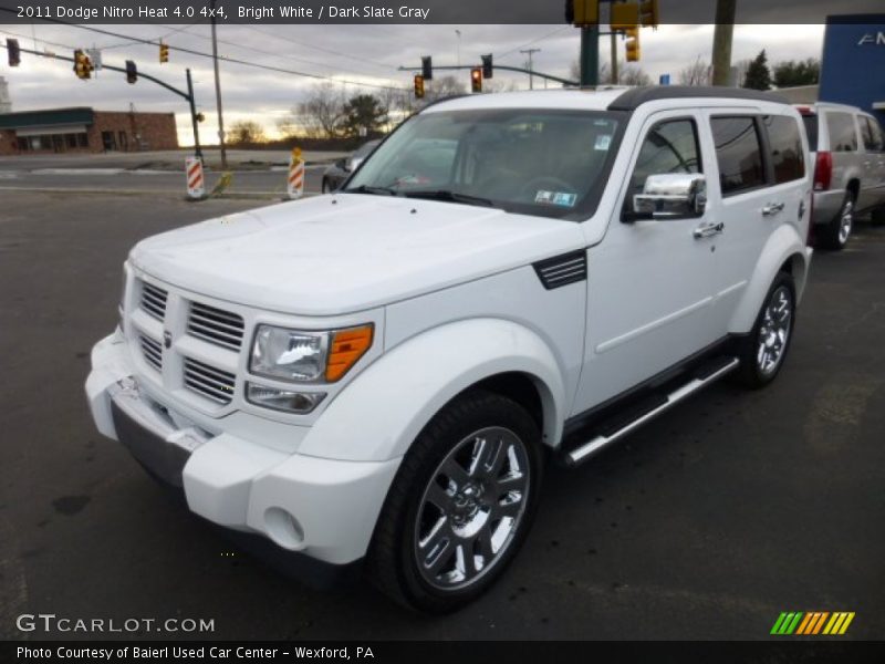 Bright White / Dark Slate Gray 2011 Dodge Nitro Heat 4.0 4x4