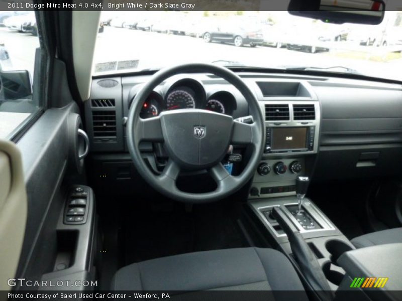 Bright White / Dark Slate Gray 2011 Dodge Nitro Heat 4.0 4x4