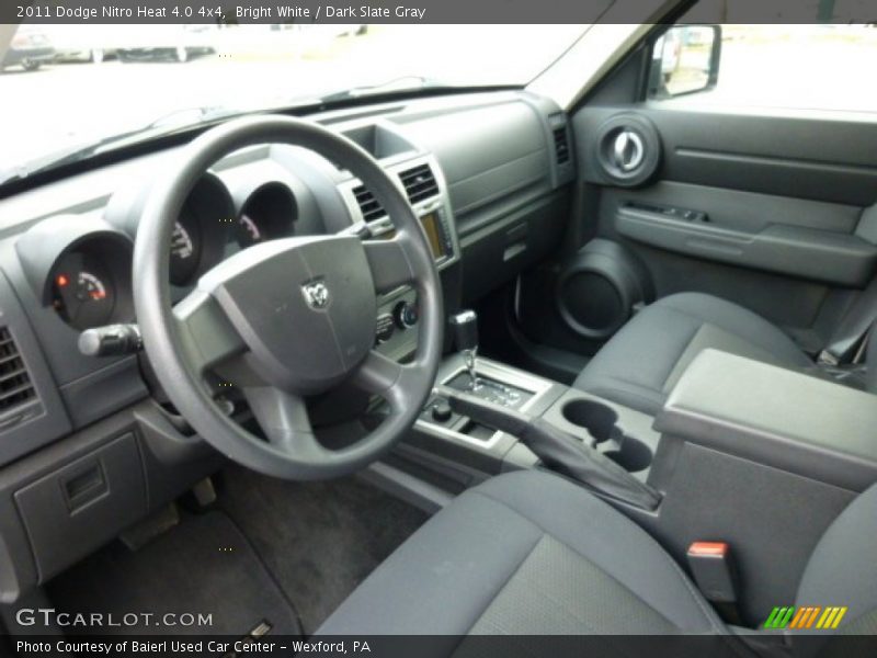 Bright White / Dark Slate Gray 2011 Dodge Nitro Heat 4.0 4x4