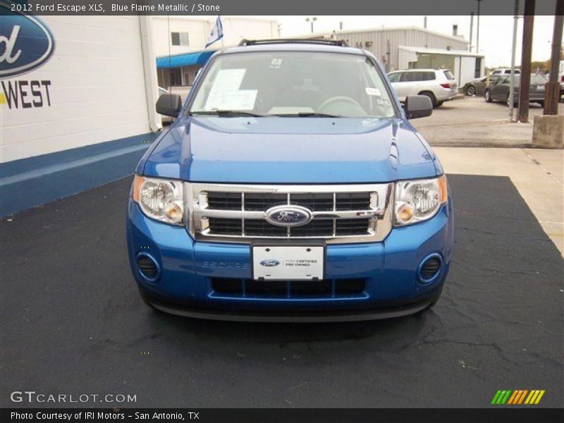 Blue Flame Metallic / Stone 2012 Ford Escape XLS