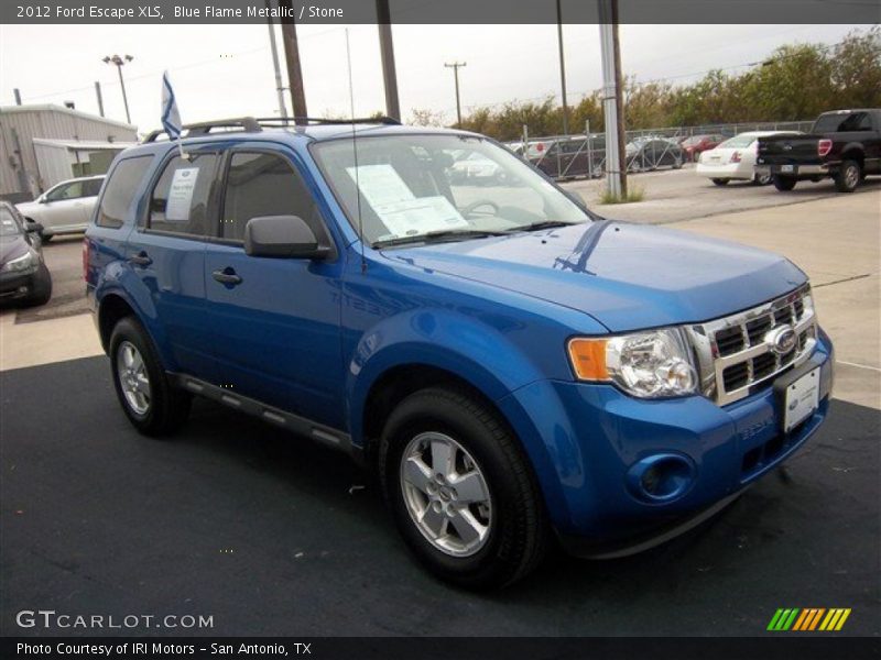 Blue Flame Metallic / Stone 2012 Ford Escape XLS