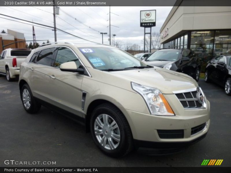 Gold Mist / Shale/Brownstone 2010 Cadillac SRX 4 V6 AWD