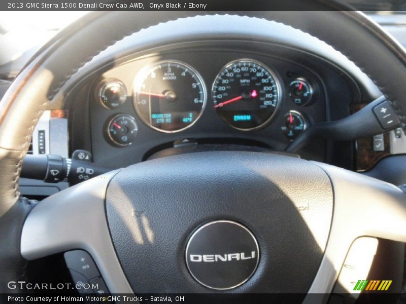 Onyx Black / Ebony 2013 GMC Sierra 1500 Denali Crew Cab AWD