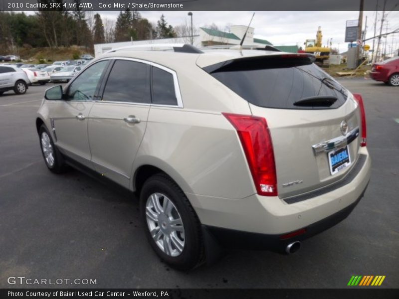Gold Mist / Shale/Brownstone 2010 Cadillac SRX 4 V6 AWD