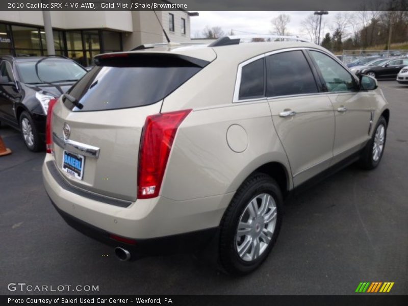 Gold Mist / Shale/Brownstone 2010 Cadillac SRX 4 V6 AWD