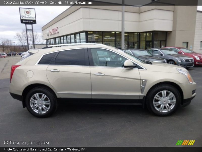 Gold Mist / Shale/Brownstone 2010 Cadillac SRX 4 V6 AWD