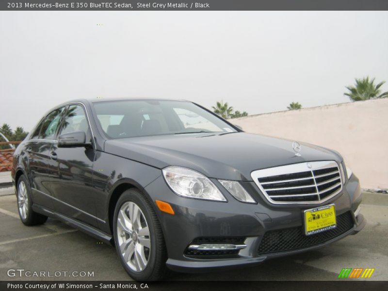 Steel Grey Metallic / Black 2013 Mercedes-Benz E 350 BlueTEC Sedan