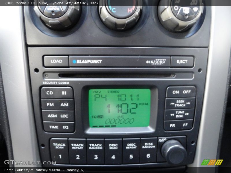 Audio System of 2006 GTO Coupe