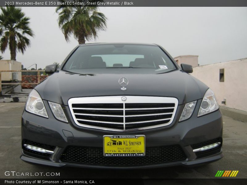 Steel Grey Metallic / Black 2013 Mercedes-Benz E 350 BlueTEC Sedan