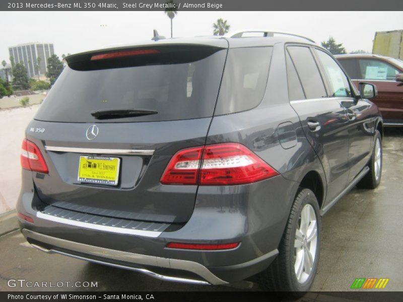 Steel Grey Metallic / Almond Beige 2013 Mercedes-Benz ML 350 4Matic