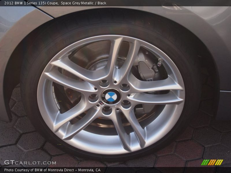 Space Grey Metallic / Black 2012 BMW 1 Series 135i Coupe