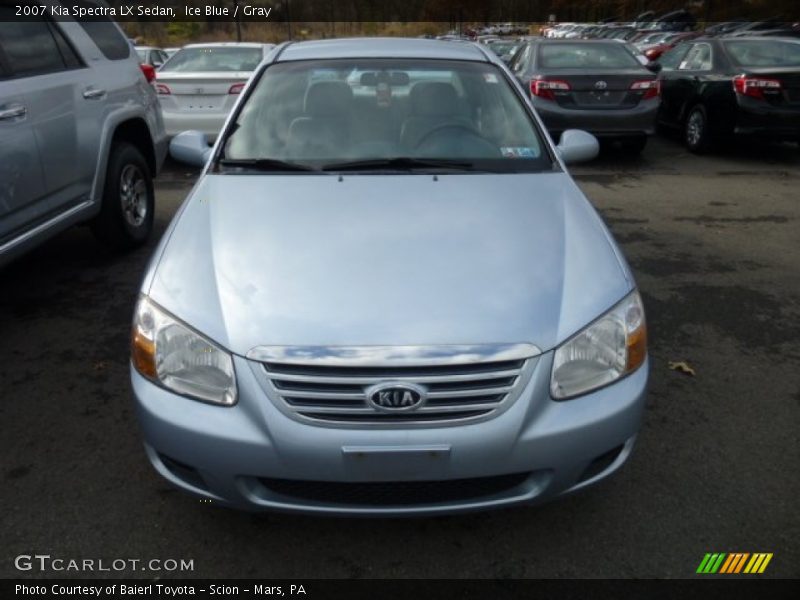 Ice Blue / Gray 2007 Kia Spectra LX Sedan