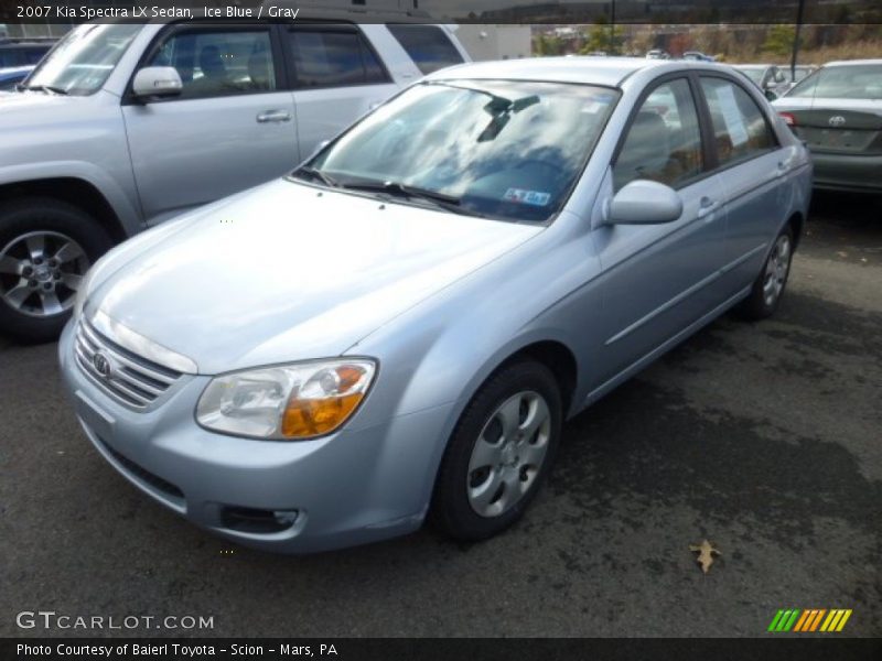 Ice Blue / Gray 2007 Kia Spectra LX Sedan