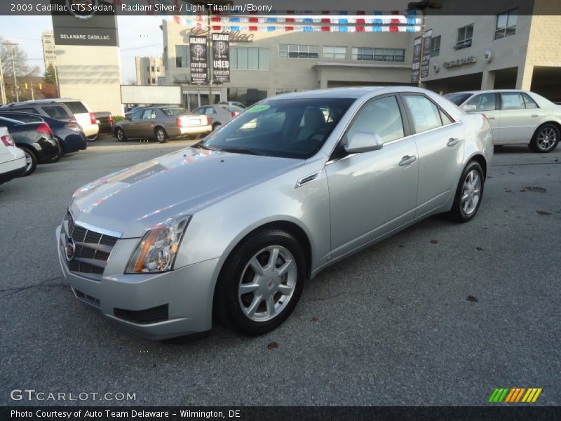 Radiant Silver / Light Titanium/Ebony 2009 Cadillac CTS Sedan