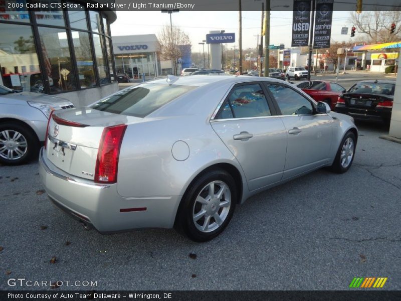 Radiant Silver / Light Titanium/Ebony 2009 Cadillac CTS Sedan