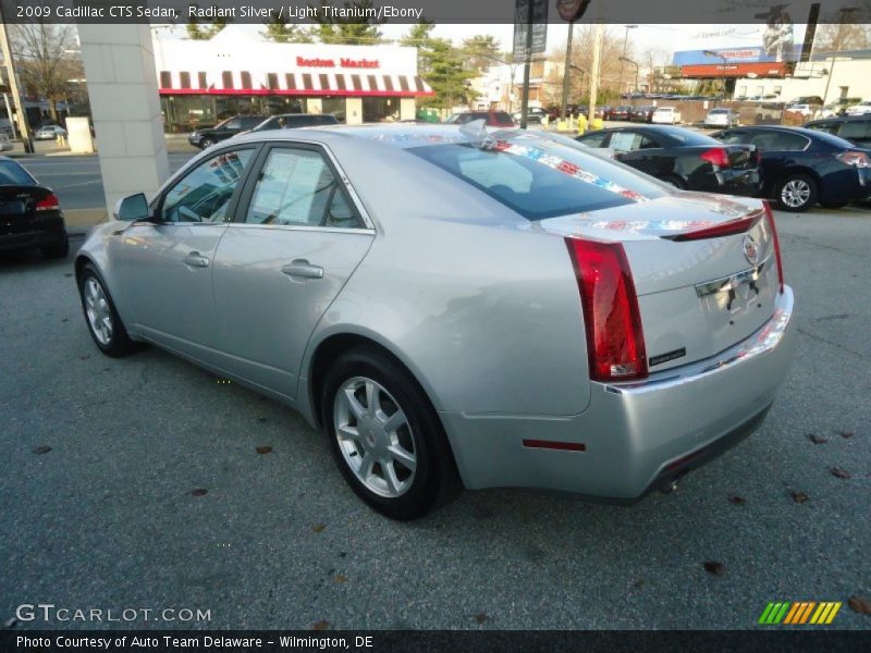 Radiant Silver / Light Titanium/Ebony 2009 Cadillac CTS Sedan