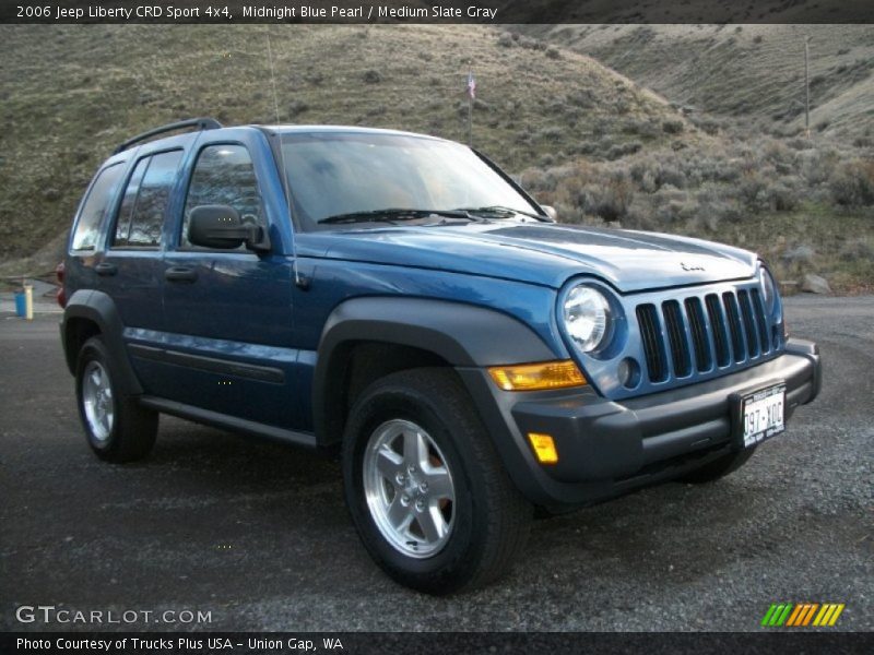 Midnight Blue Pearl / Medium Slate Gray 2006 Jeep Liberty CRD Sport 4x4
