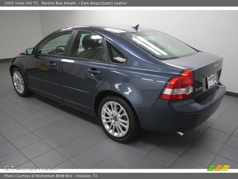 Barents Blue Metallic / Dark Beige/Quartz Leather 2005 Volvo S40 T5
