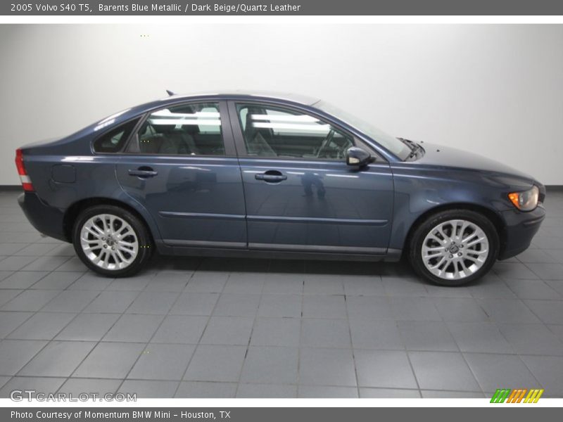 Barents Blue Metallic / Dark Beige/Quartz Leather 2005 Volvo S40 T5