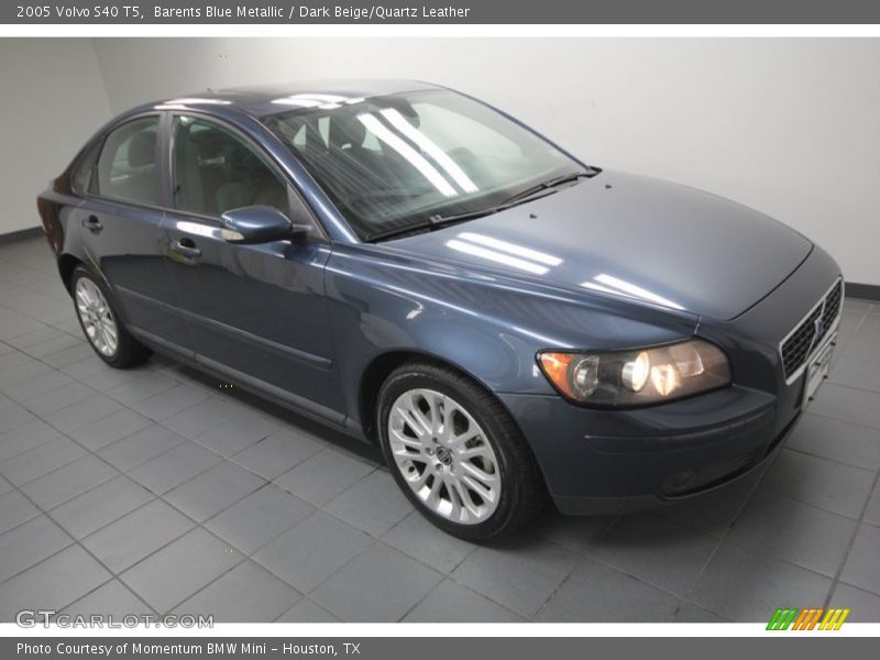 Barents Blue Metallic / Dark Beige/Quartz Leather 2005 Volvo S40 T5