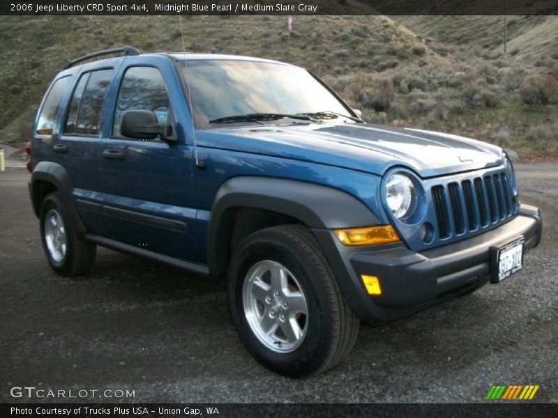 Midnight Blue Pearl / Medium Slate Gray 2006 Jeep Liberty CRD Sport 4x4