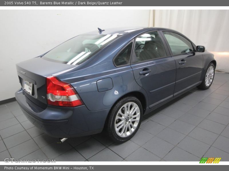 Barents Blue Metallic / Dark Beige/Quartz Leather 2005 Volvo S40 T5
